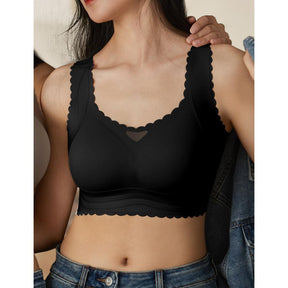 Helena Scalloped Design Natural Uplift Adjustment Bra For Cup DDD-H - forlest