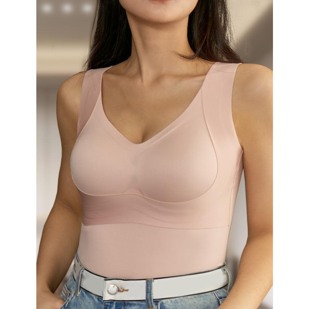 Holly Built-In Bra Natural Uplift Adjustment Tank - forlest