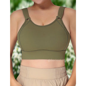 Daria Adjustable Velcro®️ Straps High-Impact Sports Bra