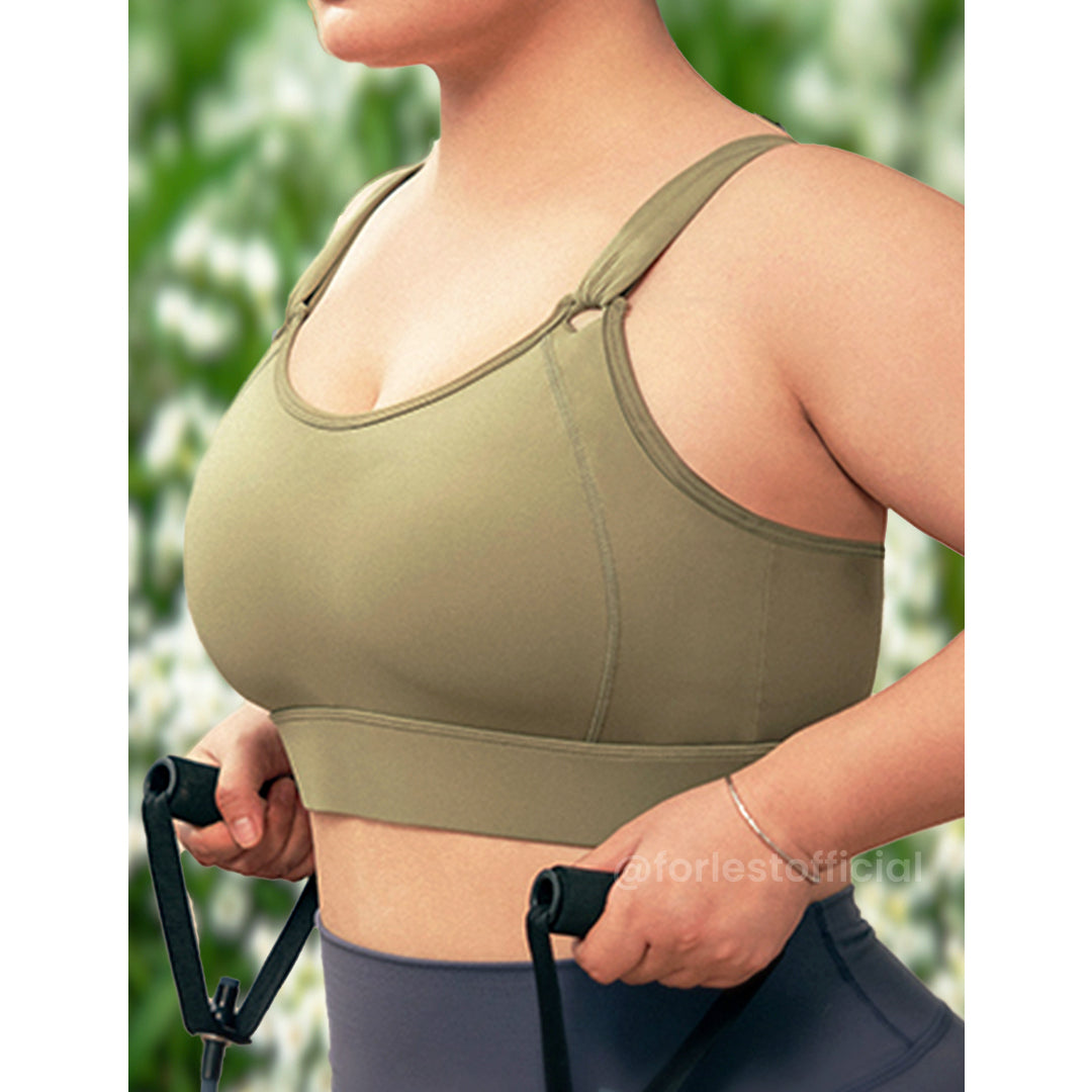 Daria Adjustable Velcro®️ Straps High-Impact Sports Bra